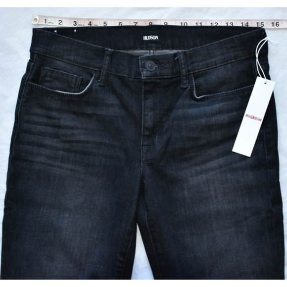 HUDSON WOMEN NWT NATALIE MID RISE SUPER SKINNY ANKLE CORA JEANS. SIZE 28 - Picture 9 of 14